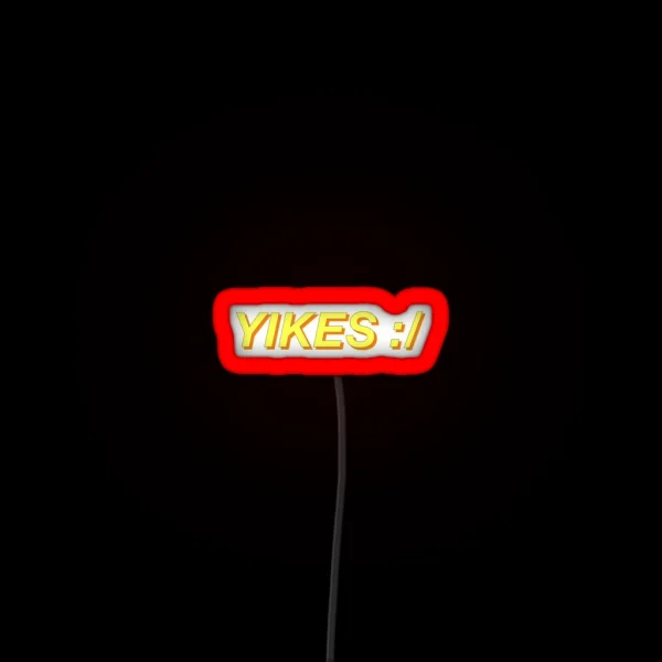 Yikes RGB Neon Sign