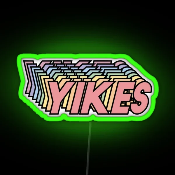 Yikes RGB Neon Sign
