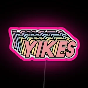 Yikes RGB Neon Sign