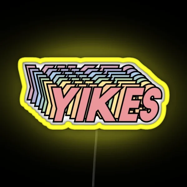 Yikes RGB Neon Sign