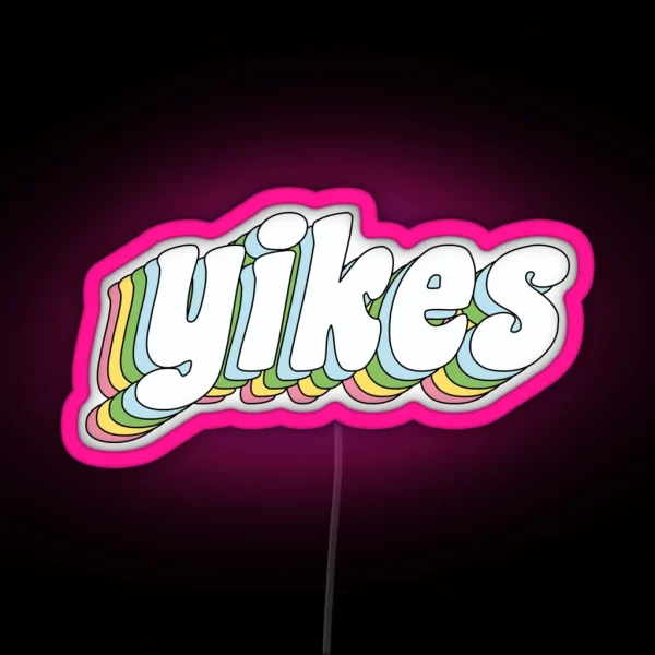 Yikes RGB Neon Sign