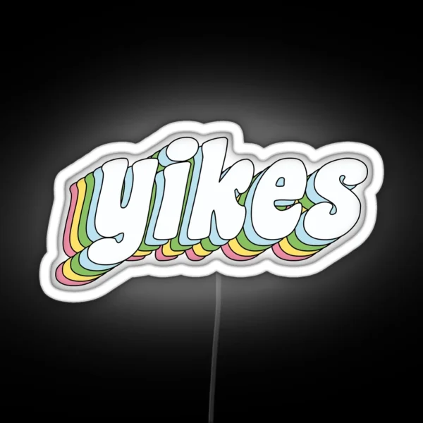 Yikes RGB Neon Sign