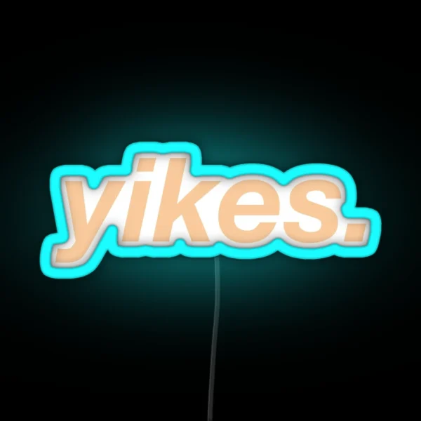 Yikes RGB Neon Sign