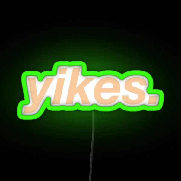 Yikes RGB Neon Sign