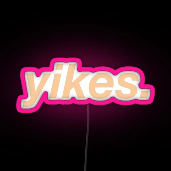 Yikes RGB Neon Sign