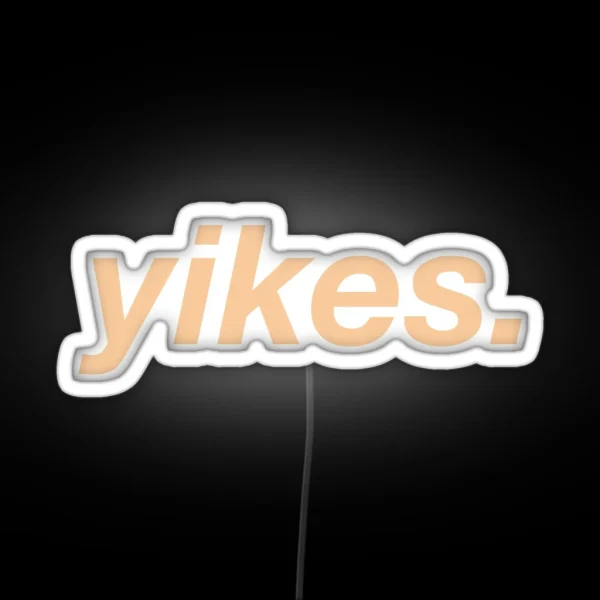 Yikes RGB Neon Sign