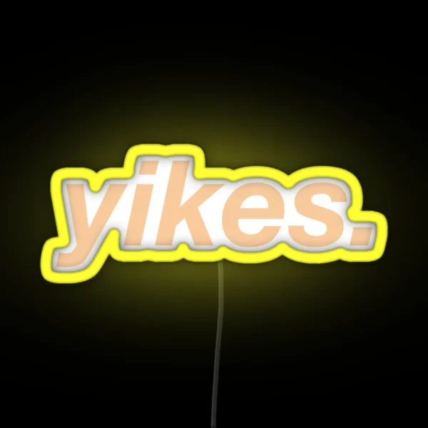 Yikes RGB Neon Sign