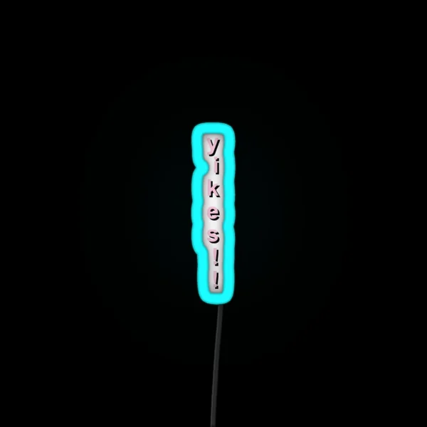 Yikes Vertical RGB Neon Sign