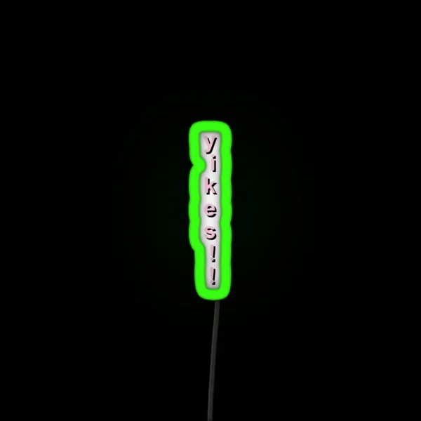 Yikes Vertical RGB Neon Sign