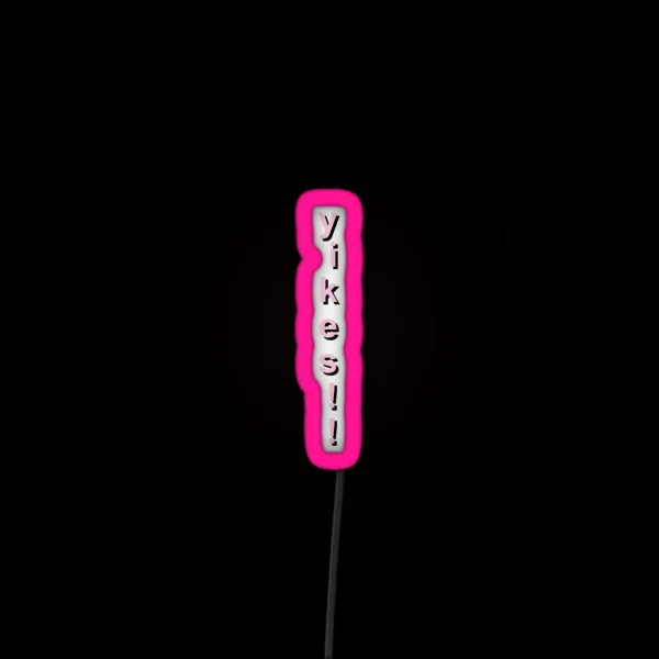Yikes Vertical RGB Neon Sign