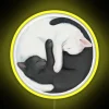 Brighten home decor with harmonious Yin Yang balancing cats neon sign