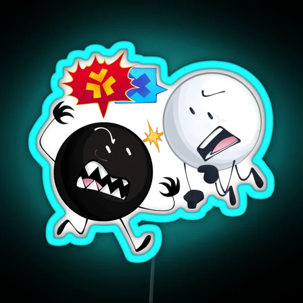 Yin Yang Clashing RGB Neon Sign