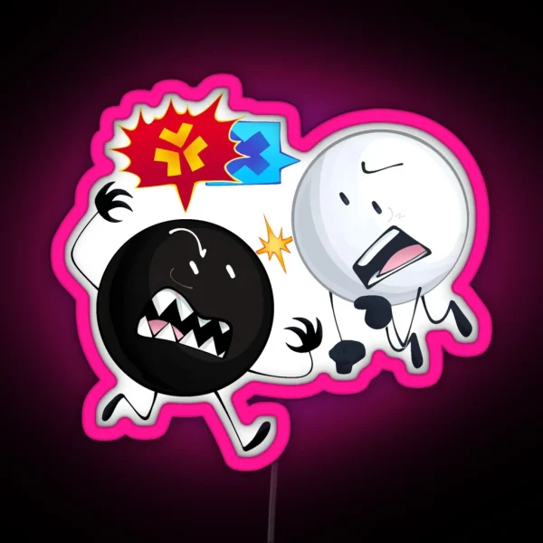 Yin Yang Clashing RGB Neon Sign
