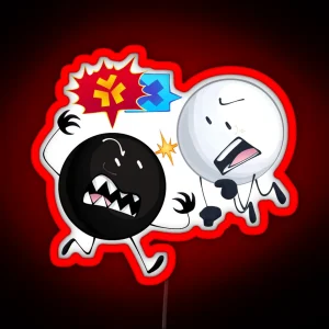 Yin Yang Clashing RGB Neon Sign