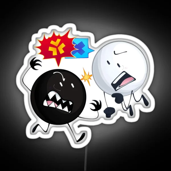 Yin Yang Clashing RGB Neon Sign
