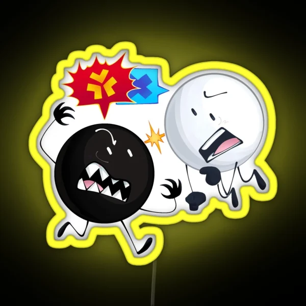 Yin Yang Clashing RGB Neon Sign