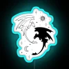 Yin Yang How to Train Your Dragon Toothless Neon Sign