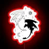 Balance of opposing forces in harmony with mythical dragon spirit.