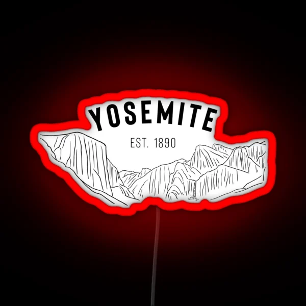 Yosemite National Park Tunnel View RGB Neon Sign
