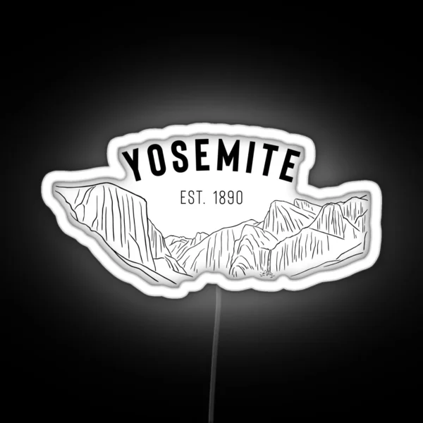 Yosemite National Park Tunnel View RGB Neon Sign