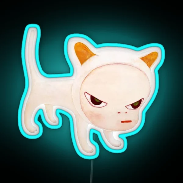 Yoshitomo Nara Old Japanese Vintage Art RGB Neon Sign