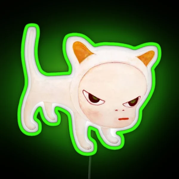 Yoshitomo Nara Old Japanese Vintage Art RGB Neon Sign