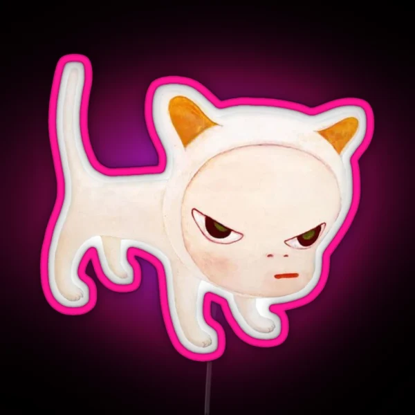 Yoshitomo Nara Old Japanese Vintage Art RGB Neon Sign