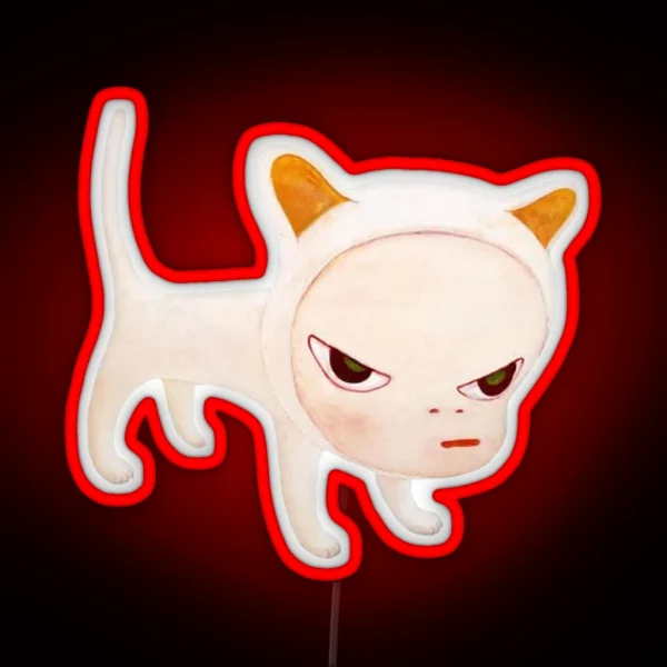 Yoshitomo Nara Old Japanese Vintage Art RGB Neon Sign