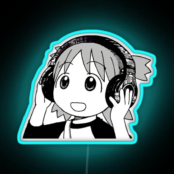 Yotsuba Headphones RGB Neon Sign