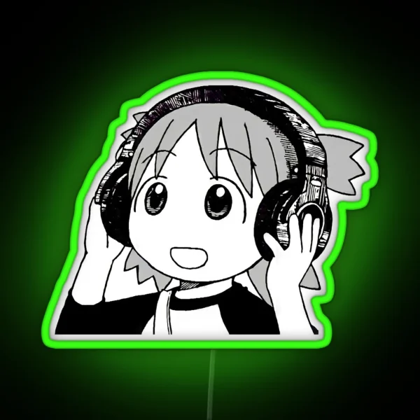 Yotsuba Headphones RGB Neon Sign