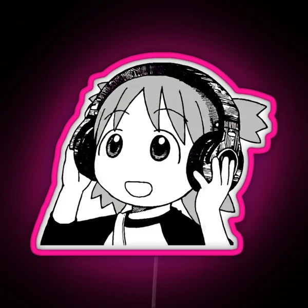Yotsuba Headphones RGB Neon Sign