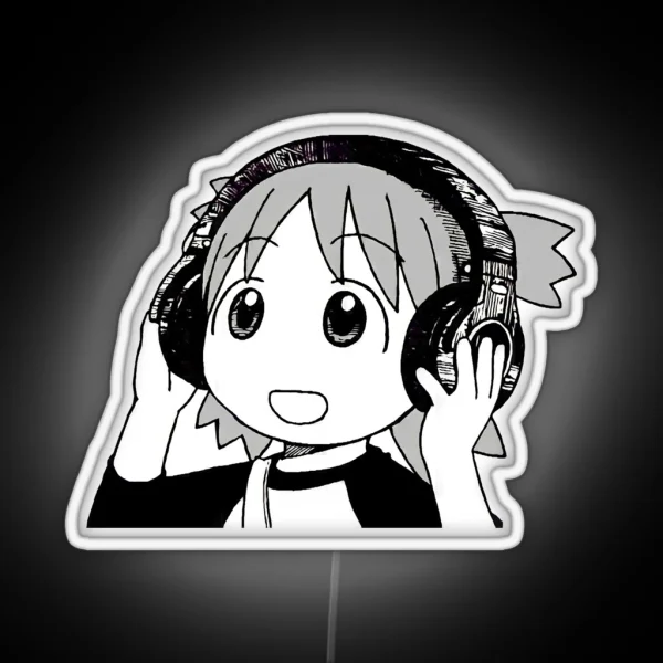 Yotsuba Headphones RGB Neon Sign