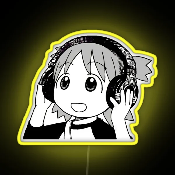 Yotsuba Headphones RGB Neon Sign