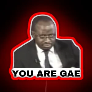 You Are Gae Meme Uganda Gay Rights Interview Viral Video RGB Neon Sign