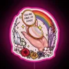 Colorful 'You are made of magic' motivational LED neon art sign