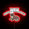 Sarcastic humor meets colorful charm with this otter neon sign.