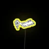 Vibrant RGB neon LED love sign with heartwarming personal message