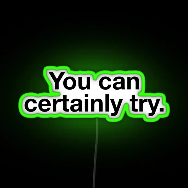 You Can Certainly Try RGB Neon Sign