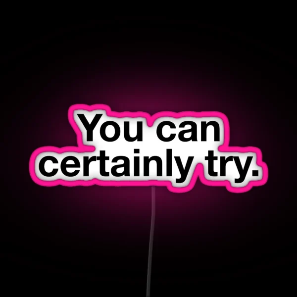 You Can Certainly Try RGB Neon Sign