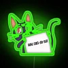 Vibrant neon Meow Sign with Color Changing RGB LED Lights