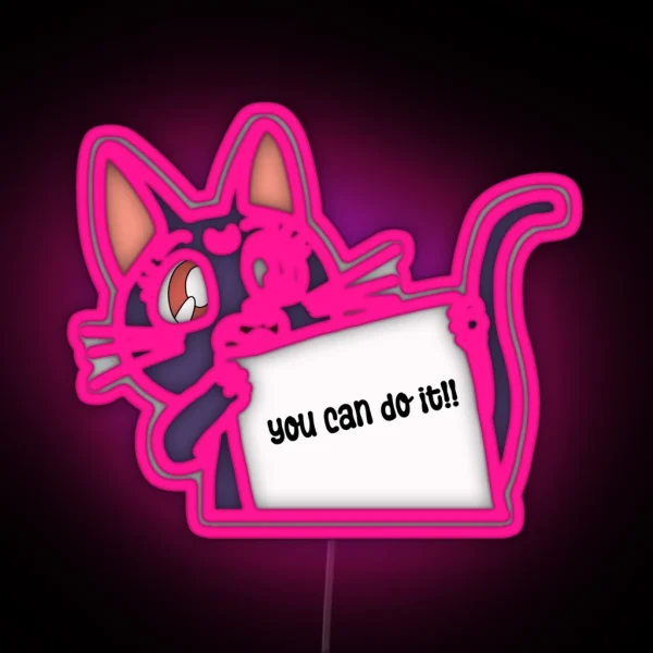 You Can Do It Meow RGB Neon Sign
