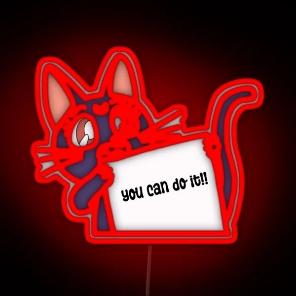 You Can Do It Meow RGB Neon Sign
