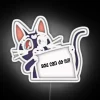Empowering Feline Motivation with Color-Changing 'You Can Do It' Sign
