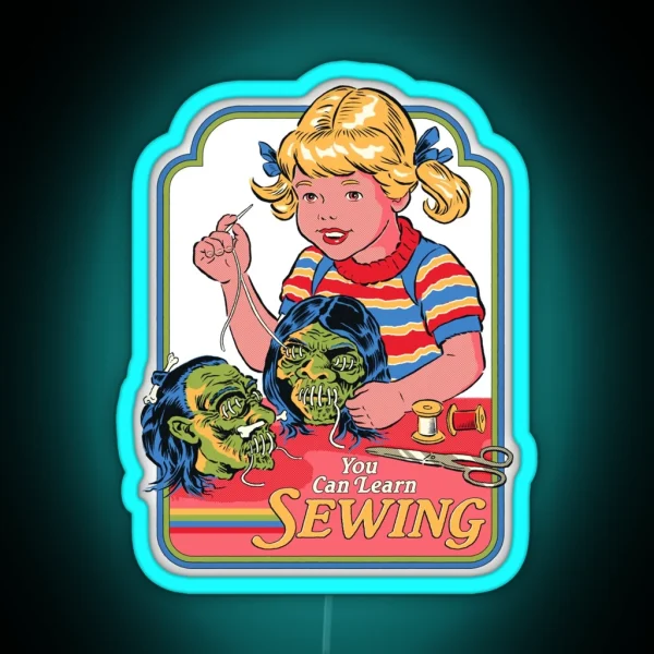 You Can Learn Sewing RGB Neon Sign