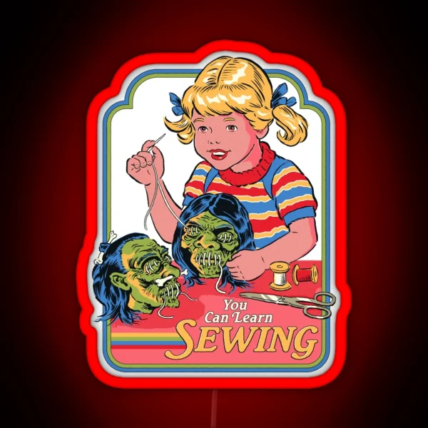 You Can Learn Sewing RGB Neon Sign