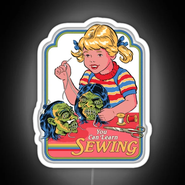 You Can Learn Sewing RGB Neon Sign