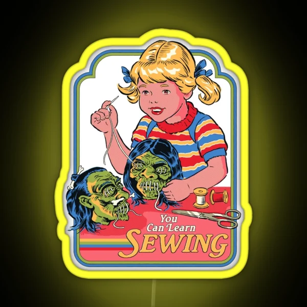 You Can Learn Sewing RGB Neon Sign