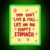 Vibrant LED Sign Accentuating Home Decor with Hungry for Life Theme