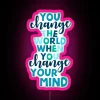 RGB Neon Sign with Inspirational Quote for Home or Office