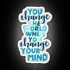 Motivational quote illuminating the power of mental shift and growth.